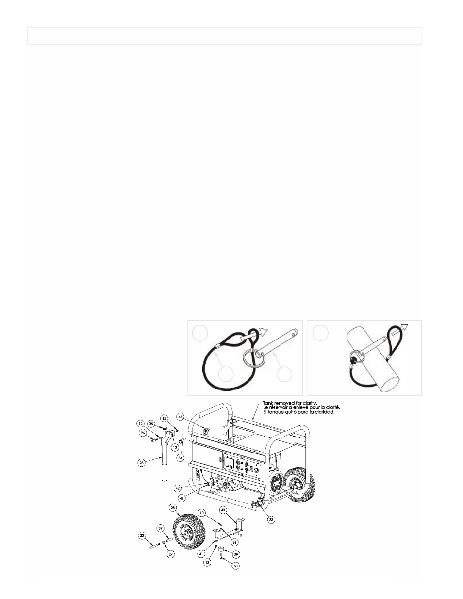 L'installation de kit de transport | Powermate PMC497002 User Manual | Page 6 / 16