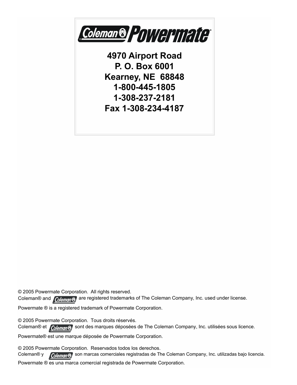 Powermate PMC435000 User Manual | Page 16 / 16