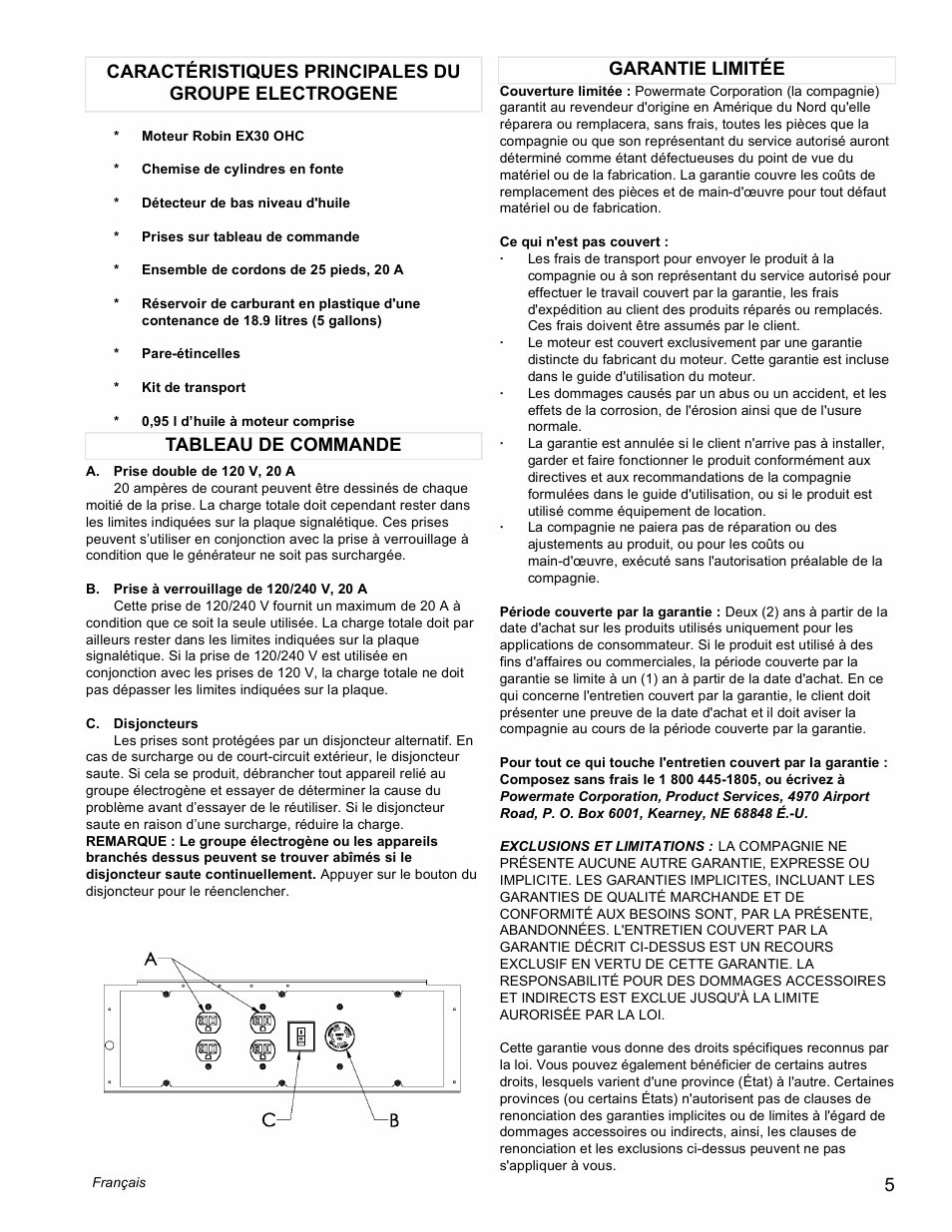 Powermate PMC435000 User Manual | Page 5 / 16