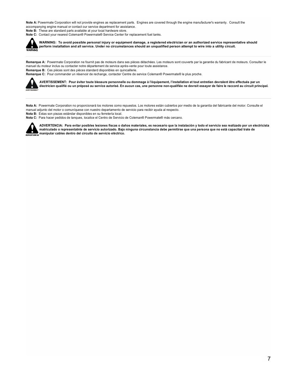 Powermate PMA535202 User Manual | Page 7 / 8