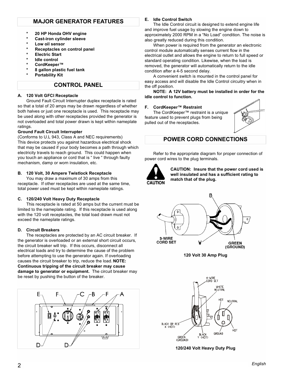 Powermate PMC601100 User Manual | Page 2 / 20
