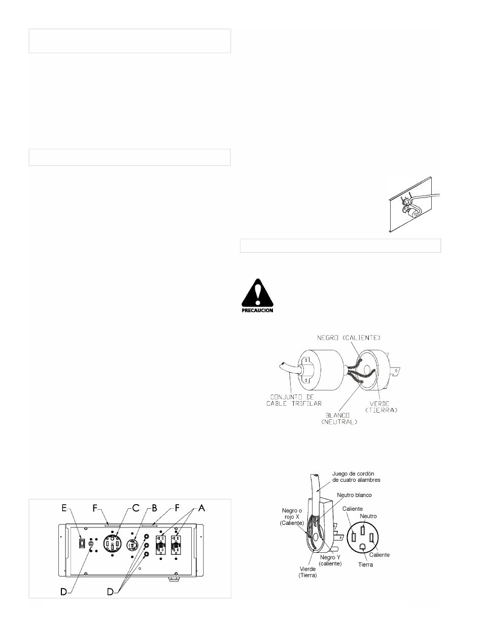 Panel de control | Powermate PMC601200 User Manual | Page 10 / 16