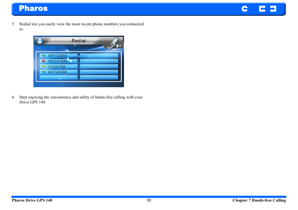 Pharos | Pharos Science & Applications 140 User Manual | Page 33 / 37