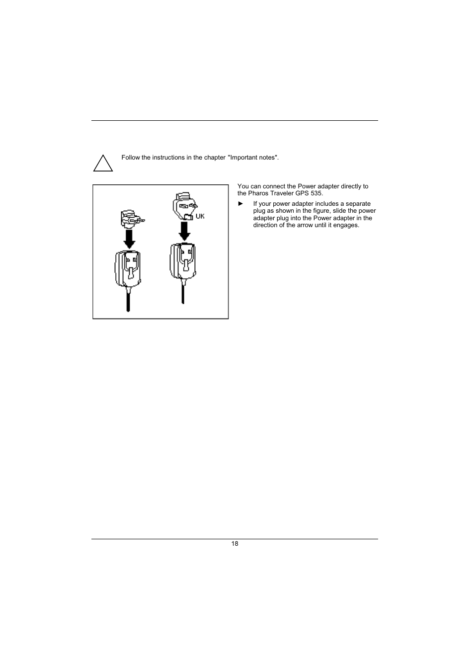 Connecting power adapter | Pharos Science & Applications 535 User Manual | Page 20 / 51
