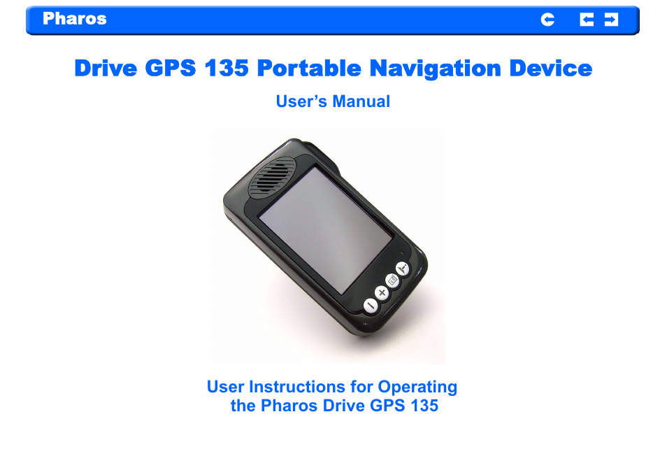 Pharos Science & Applications 135 User Manual | 26 pages