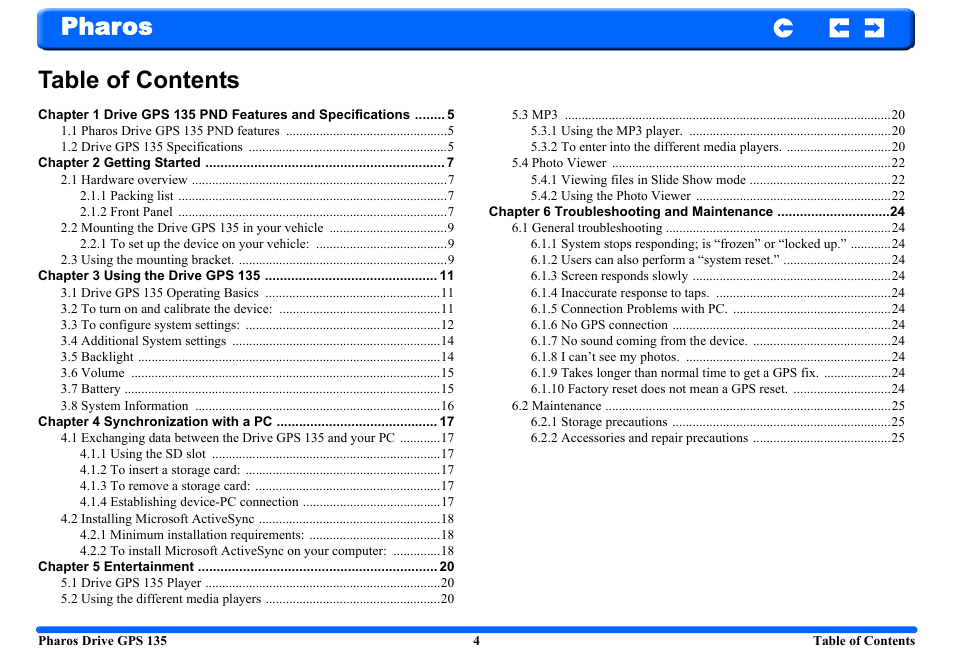Pharos Science & Applications 135 User Manual | Page 4 / 26