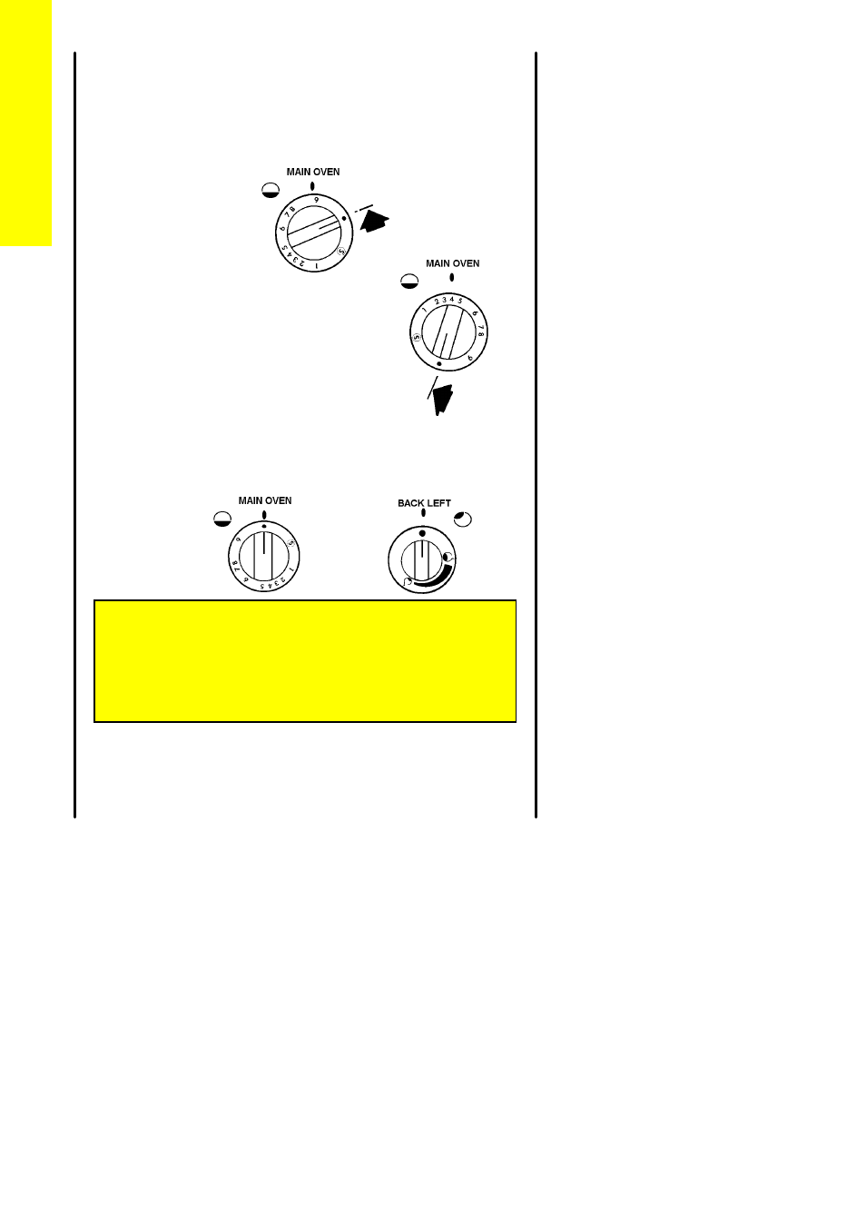 Main oven, Oven light, For your safety | Parkinson Cowan SIG 554 User Manual | Page 6 / 52