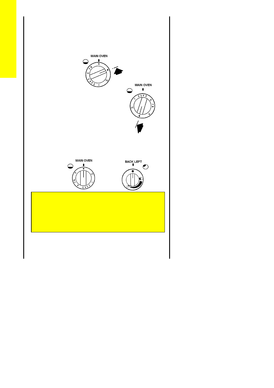 Main oven, Oven light, For your safety | Parkinson Cowan SIG 555 User Manual | Page 6 / 56