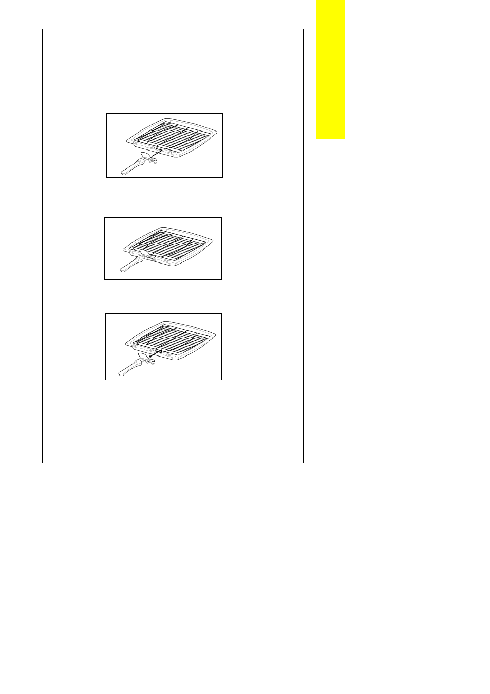 The grill pan and handle | Parkinson Cowan SIG 555 User Manual | Page 9 / 56