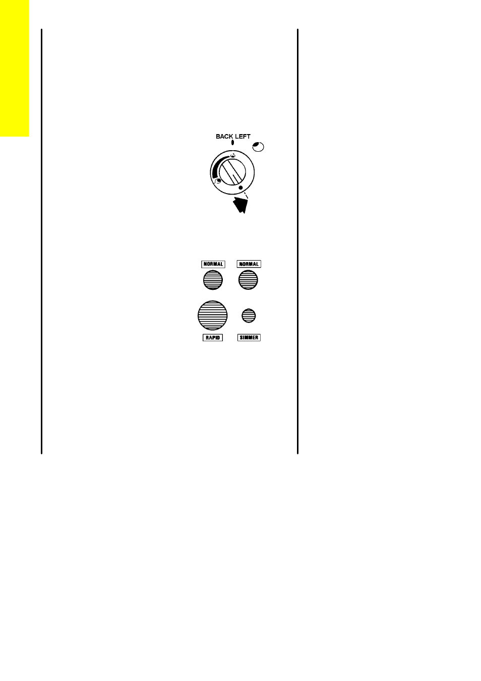 The hotplate, Heat control, Burner sizes | Parkinson Cowan SG 553 User Manual | Page 10 / 52