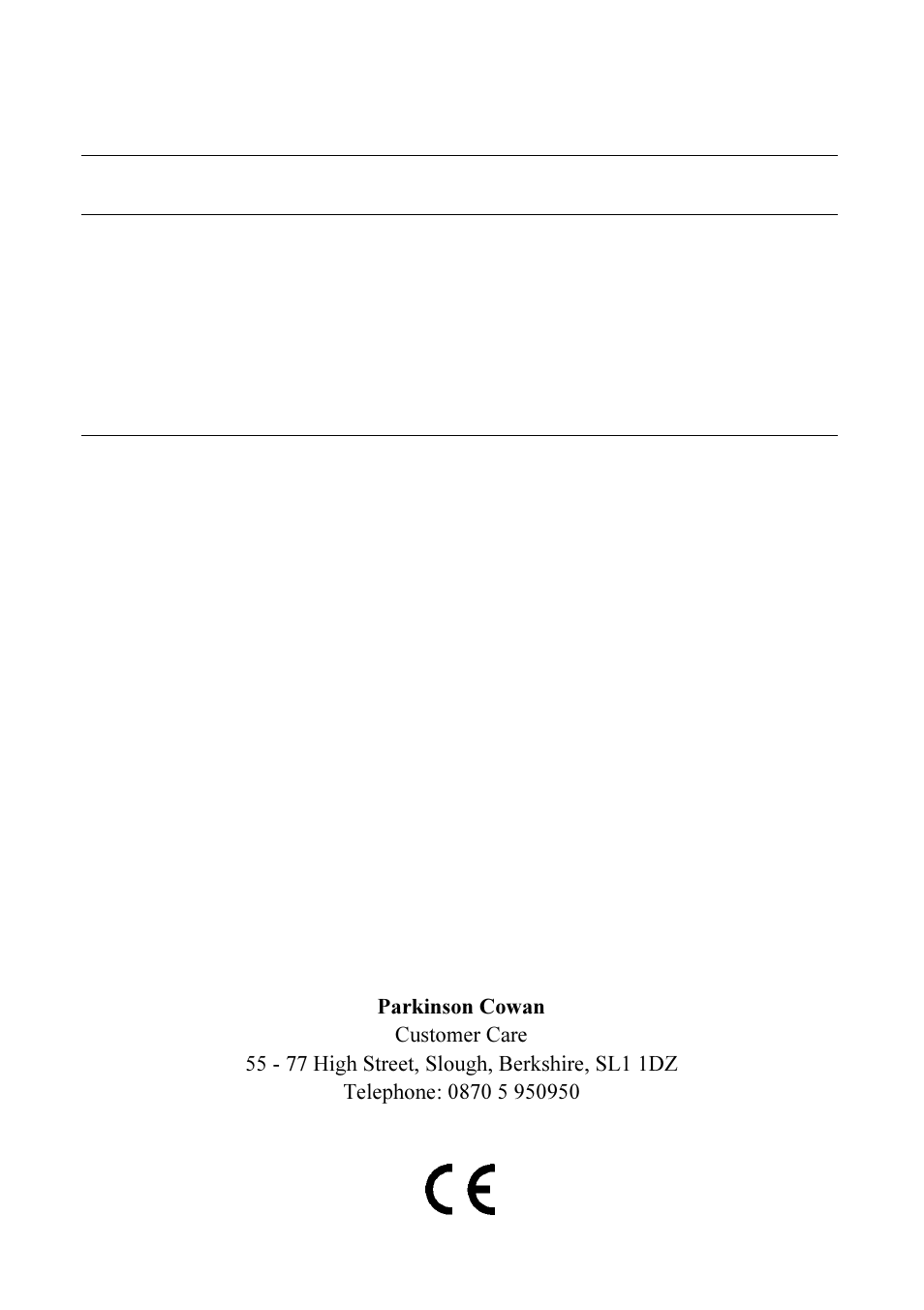 Parkinson Cowan LYRIC 55M User Manual | Page 40 / 40