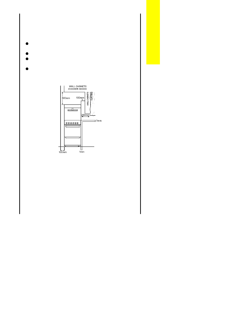 Positioning, Appliance dimensions | Parkinson Cowan Lyric 50GS User Manual | Page 27 / 40