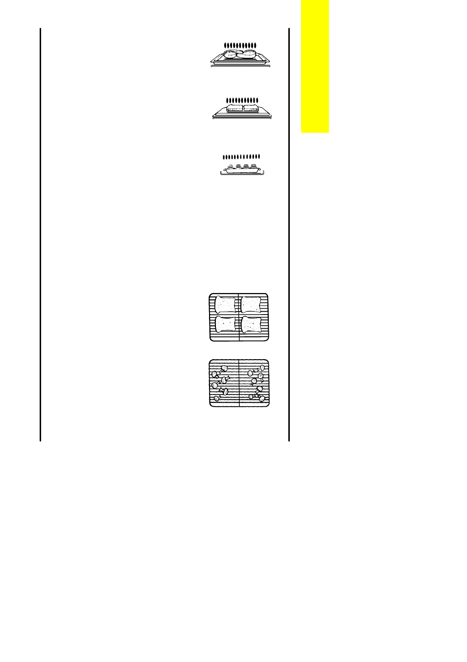 Cooking positions, Preheating, Positioning food on the grid | Parkinson Cowan Lyric 50GS User Manual | Page 7 / 40