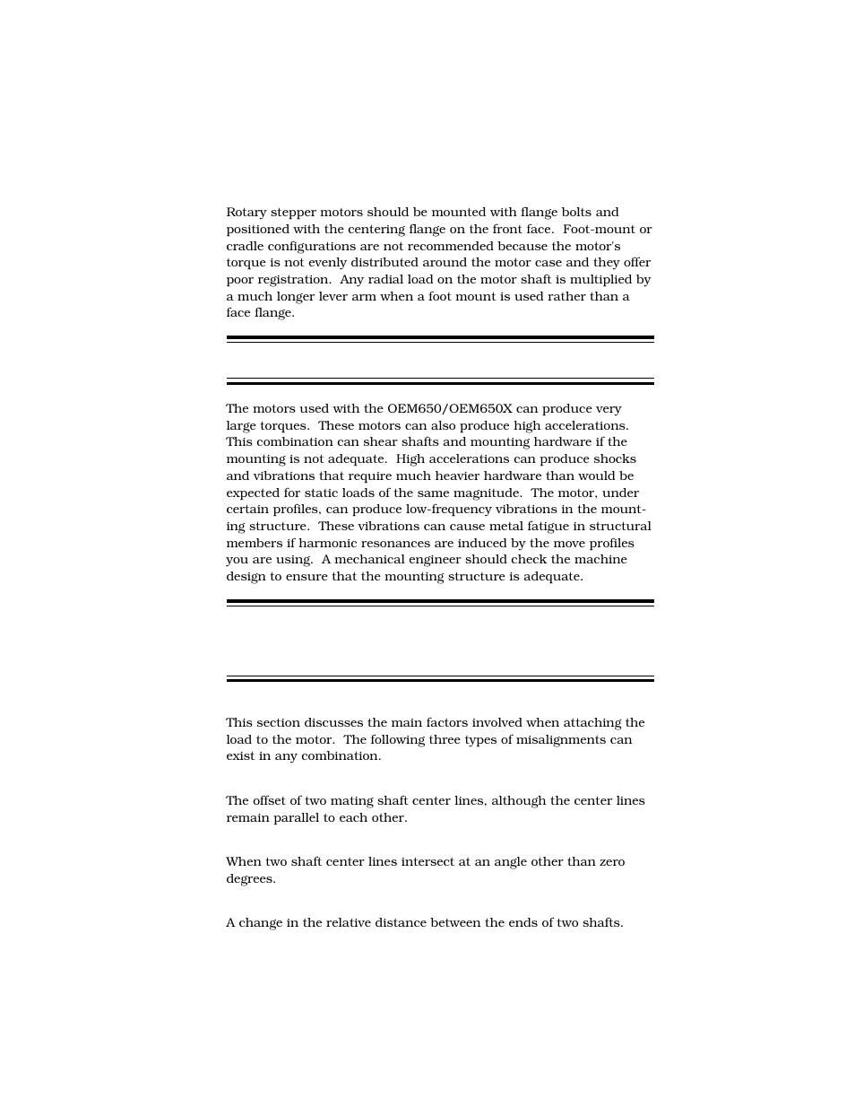 Motor mounting | Parker  Products OEM650X User Manual | Page 29 / 58