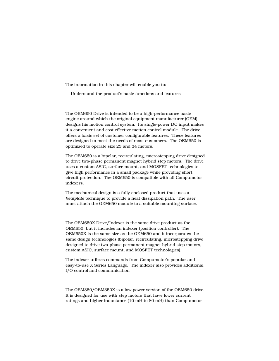 1 introduction | Parker  Products OEM650X User Manual | Page 8 / 58