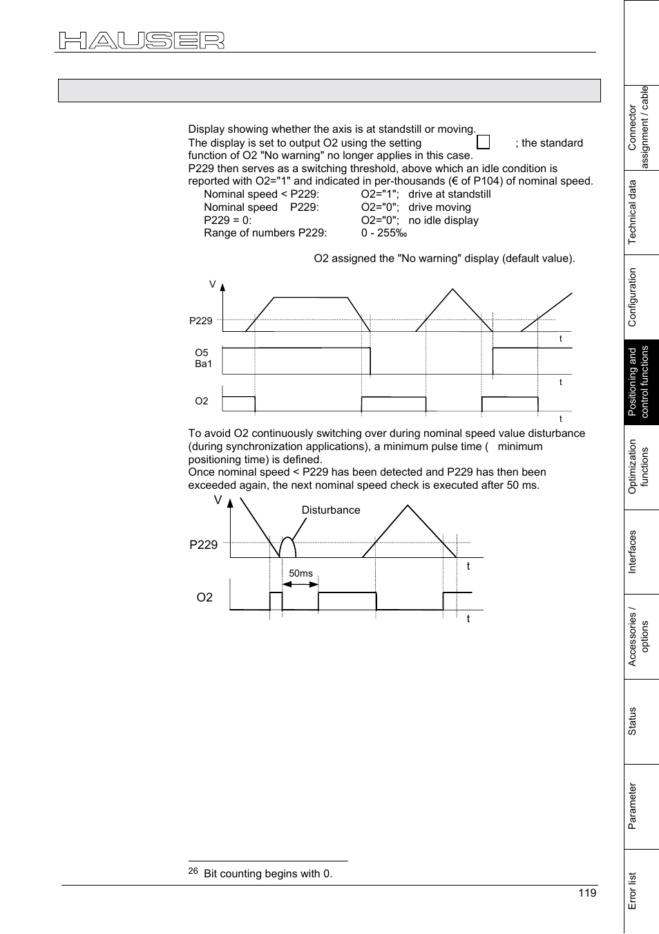 Idle display, 32 idle display, Positioning and control functions | Parker  Products COMPAX-M /-S (L) User Manual | Page 119 / 242