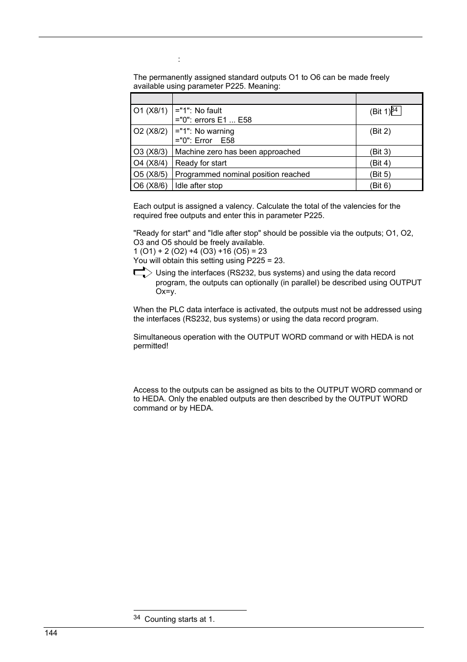Operating instructions, Compax-m / -s | Parker  Products COMPAX-M /-S (L) User Manual | Page 144 / 242