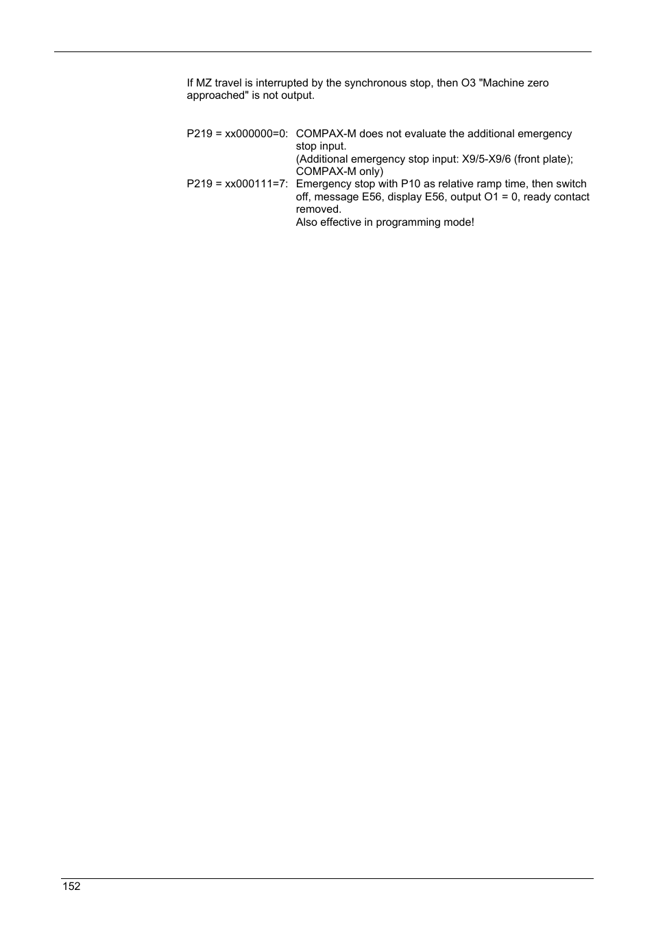 Operating instructions, Compax-m / -s | Parker  Products COMPAX-M /-S (L) User Manual | Page 152 / 242