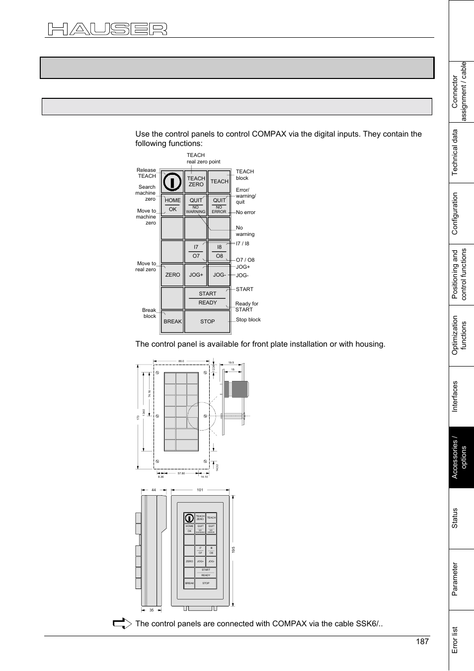 Accessories, 7 accessories | Parker  Products COMPAX-M /-S (L) User Manual | Page 187 / 242