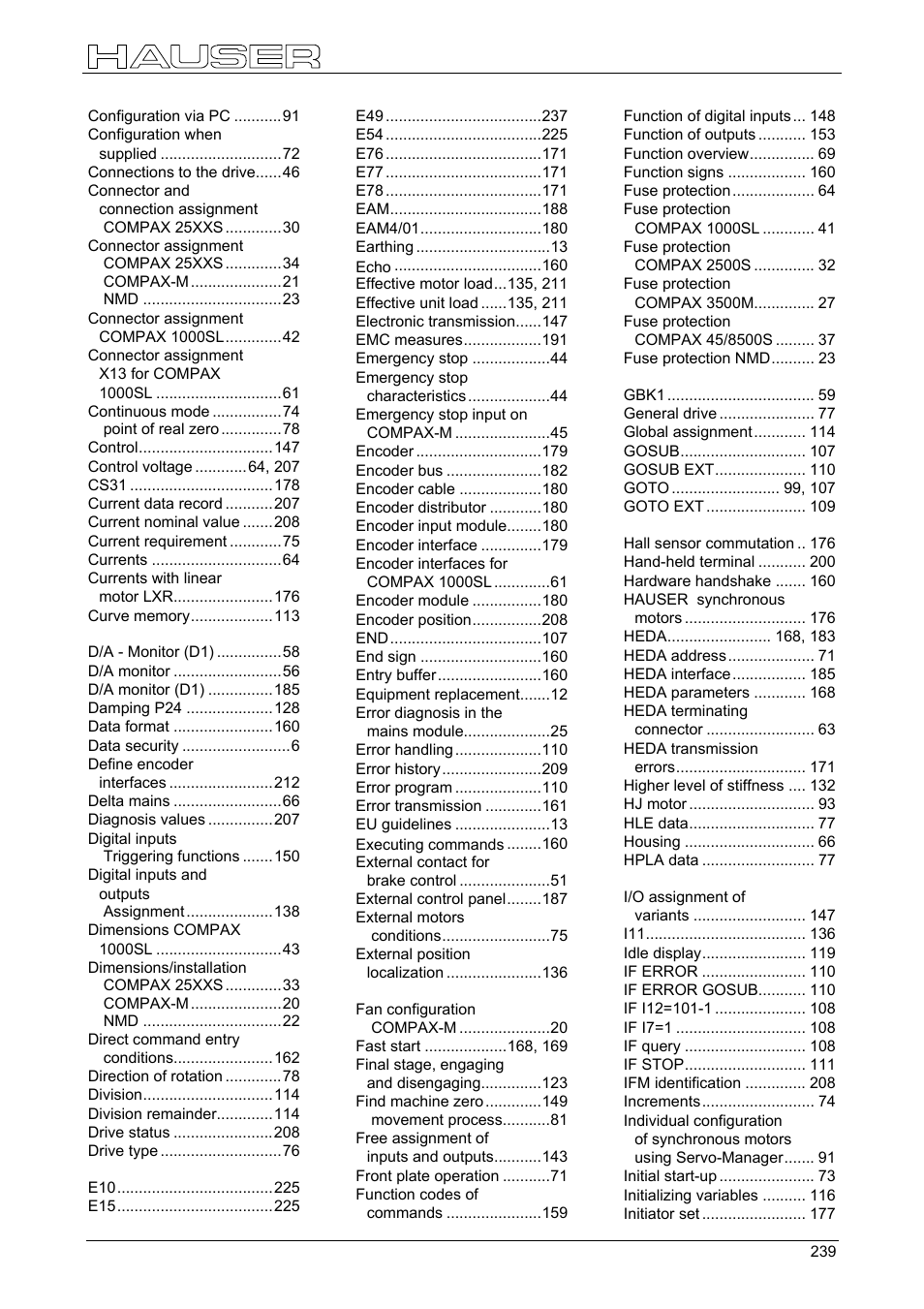 Parker  Products COMPAX-M /-S (L) User Manual | Page 239 / 242