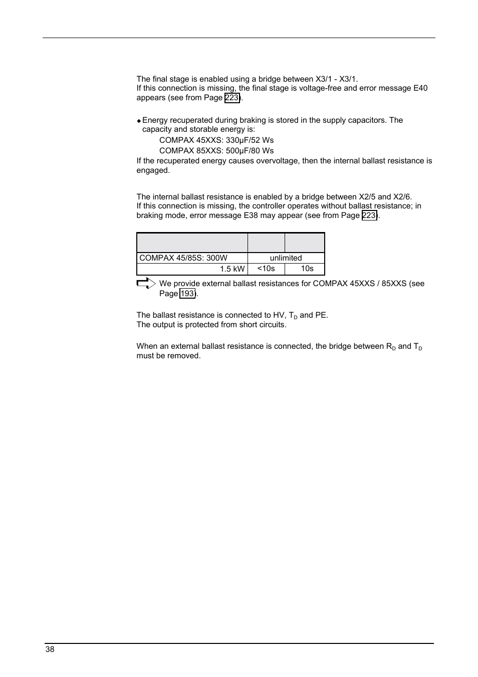 Start-up manual, Compax-m / -s | Parker  Products COMPAX-M /-S (L) User Manual | Page 38 / 242