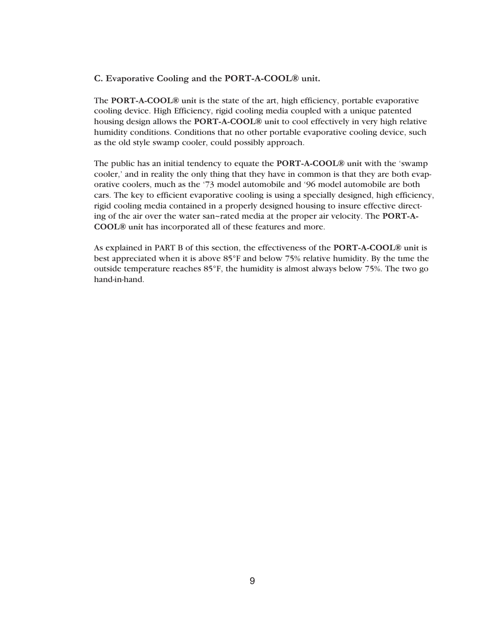 Port-A-Cool unit series 2000 Pneumatic PAC2K36AD User Manual | Page 11 / 14