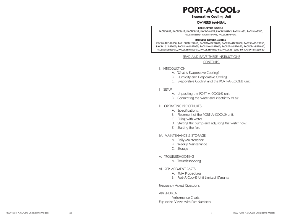 Port-a-cool | Port-A-Cool PAC2K16HPVSFC User Manual | Page 3 / 20