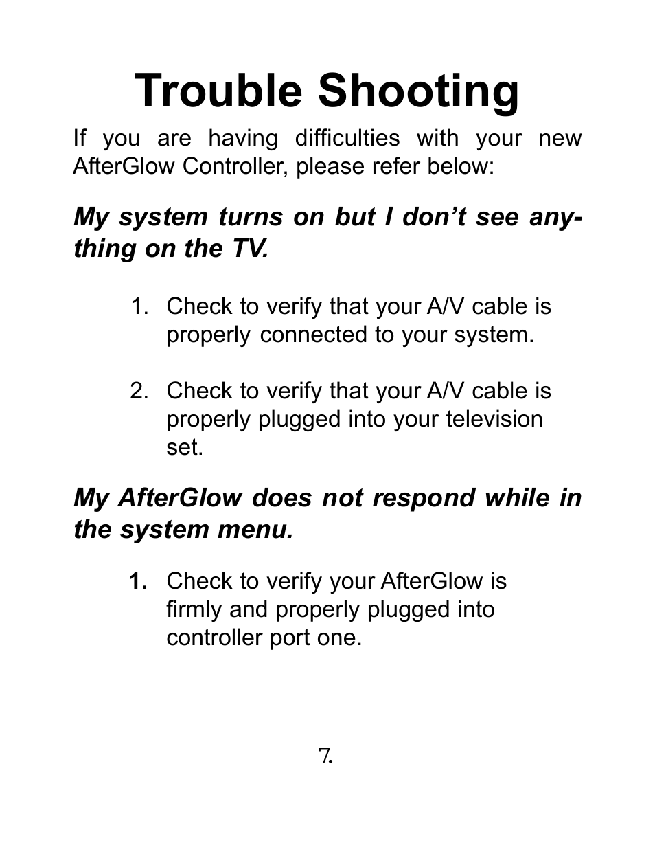 Trouble shooting | Pelican PL-678 User Manual | Page 9 / 12