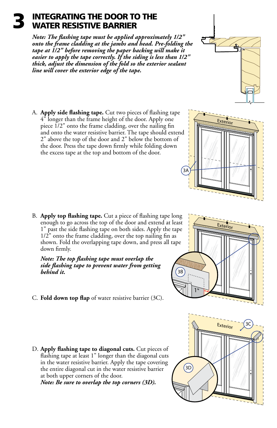Pella Clad Hinged Patio Door 801V0101 User Manual | Page 5 / 8