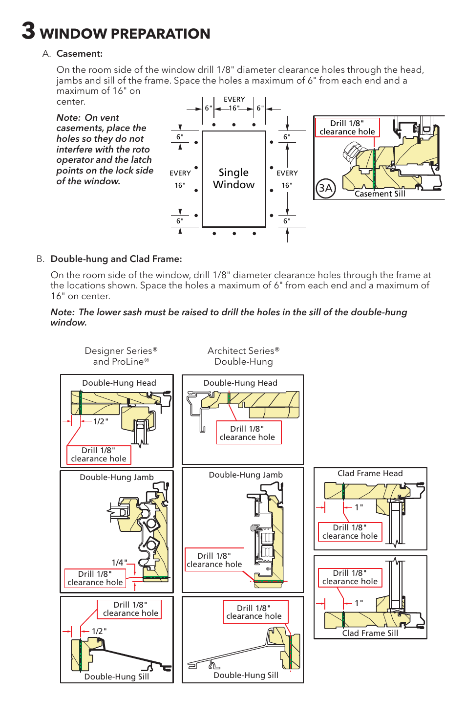 Window preparation, Single window | Pella 80WW0101 User Manual | Page 3 / 8