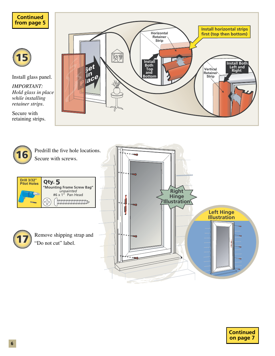 Pella Storm Door Models 35123 User Manual | Page 6 / 12