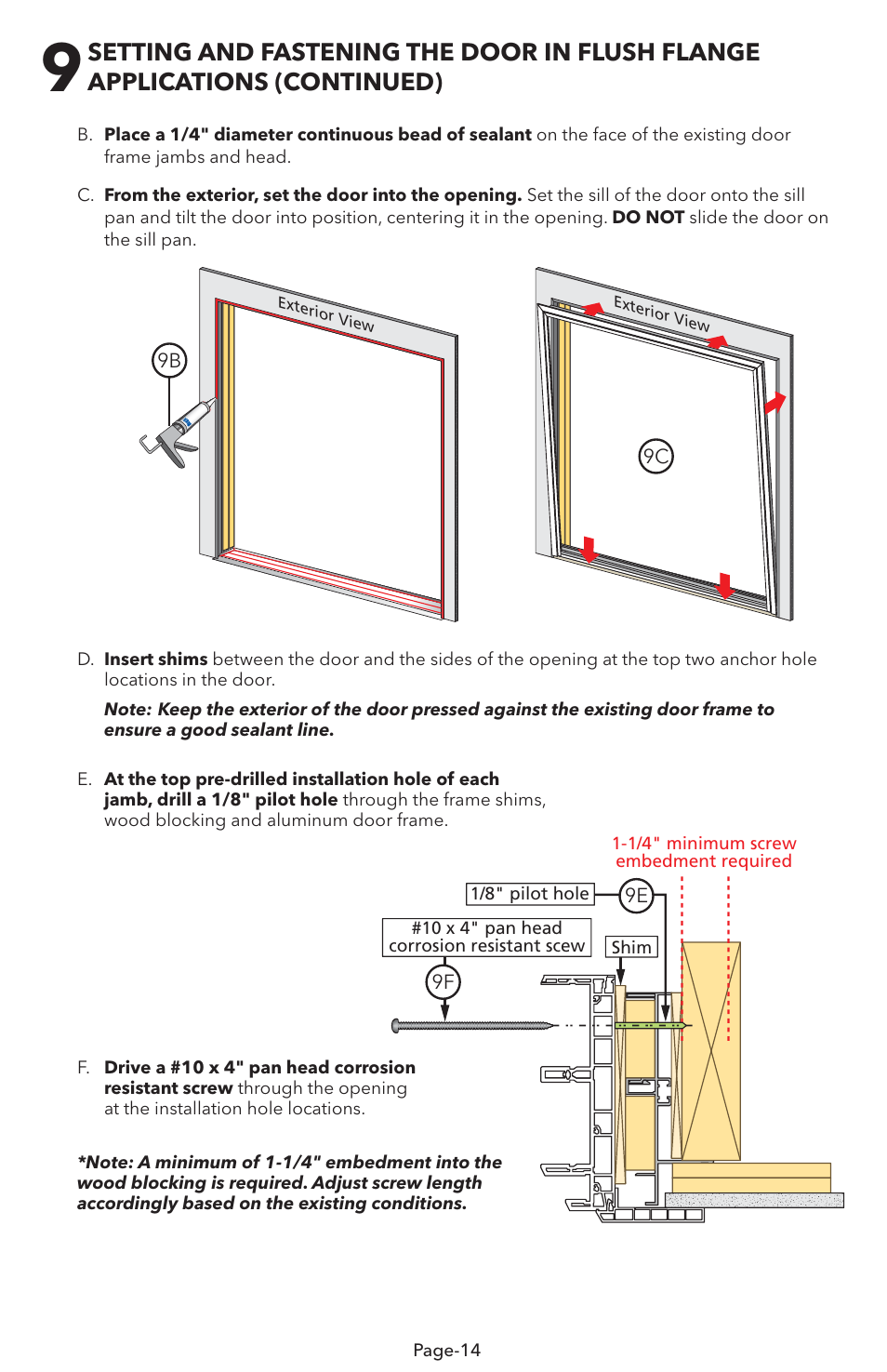 Pella V983492 User Manual | Page 14 / 16