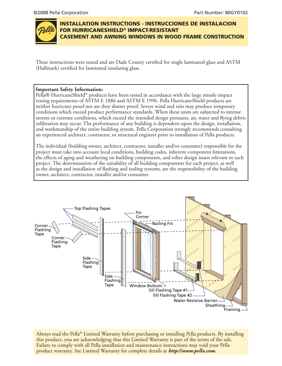 Pella 80GY0102 User Manual | 10 pages