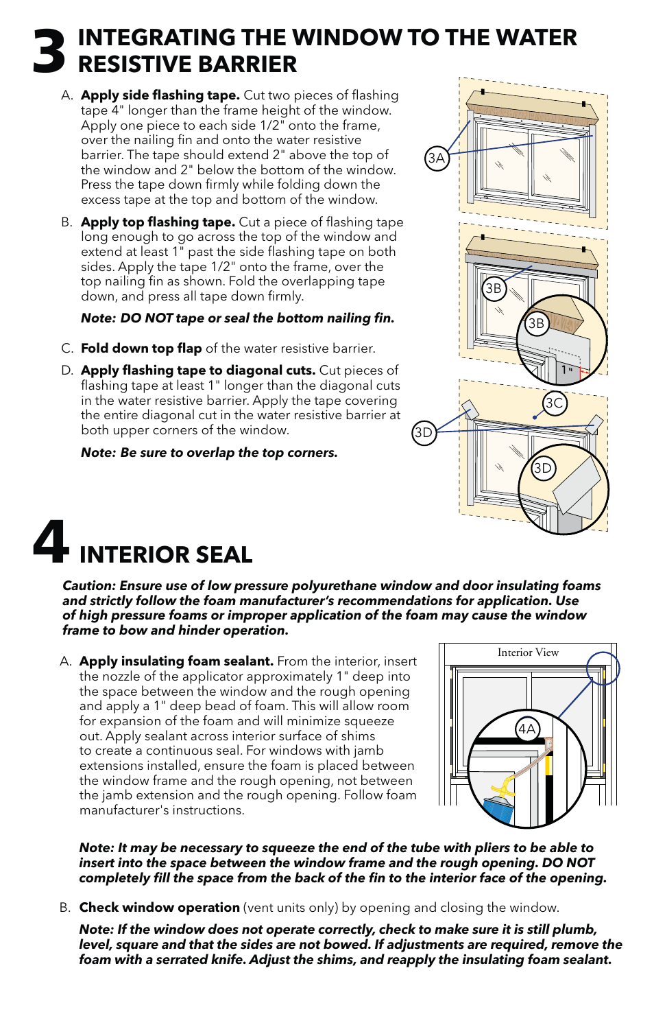 Interior seal | Pella SLIDING User Manual | Page 4 / 7