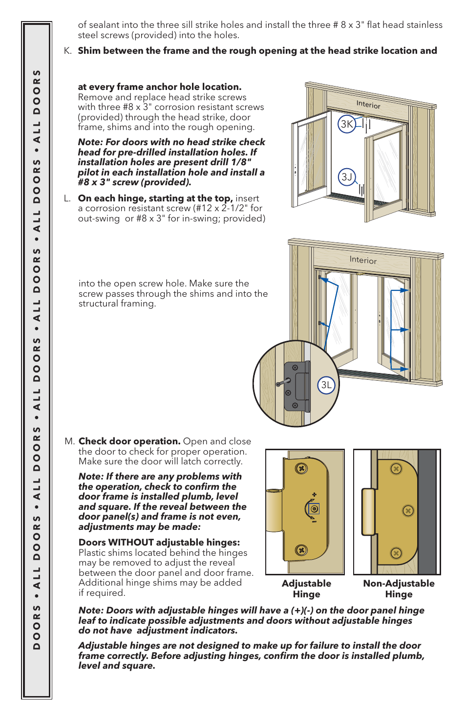 Pella Wood Hinged Patio Door 818K0100 User Manual | Page 8 / 16