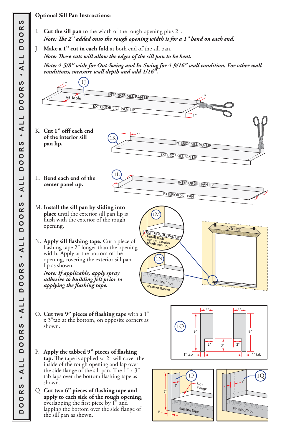Pella CLAD HINGED PATIO DOOR  (INCLUDES STANDARD User Manual | Page 4 / 16