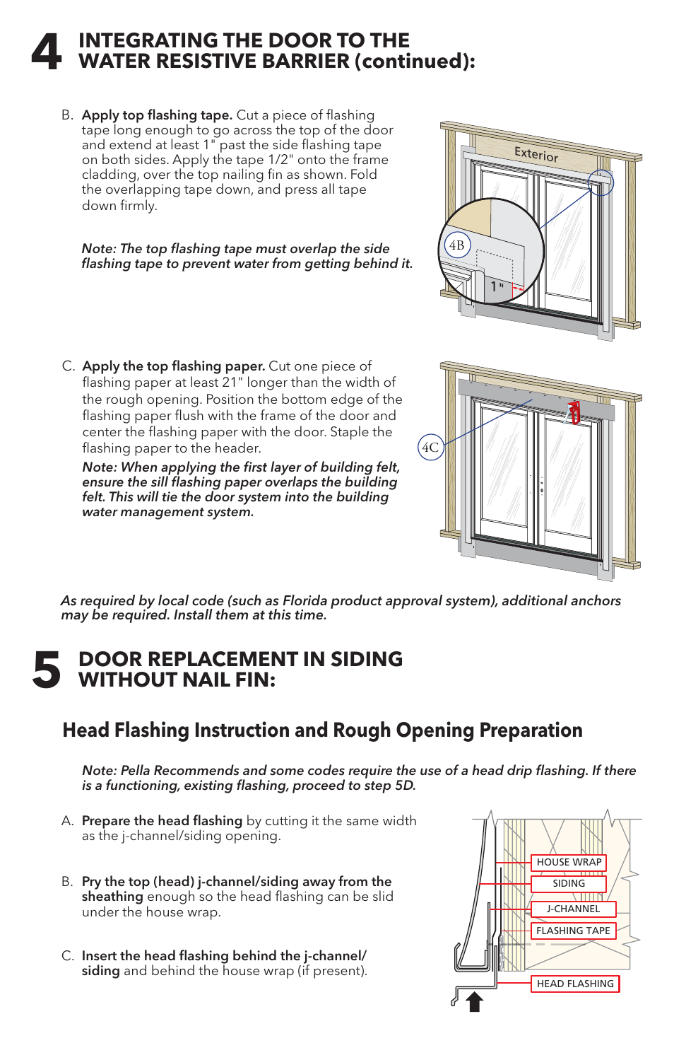 Door replacement in siding without nail fin | Pella 81DU0100 User Manual | Page 10 / 19