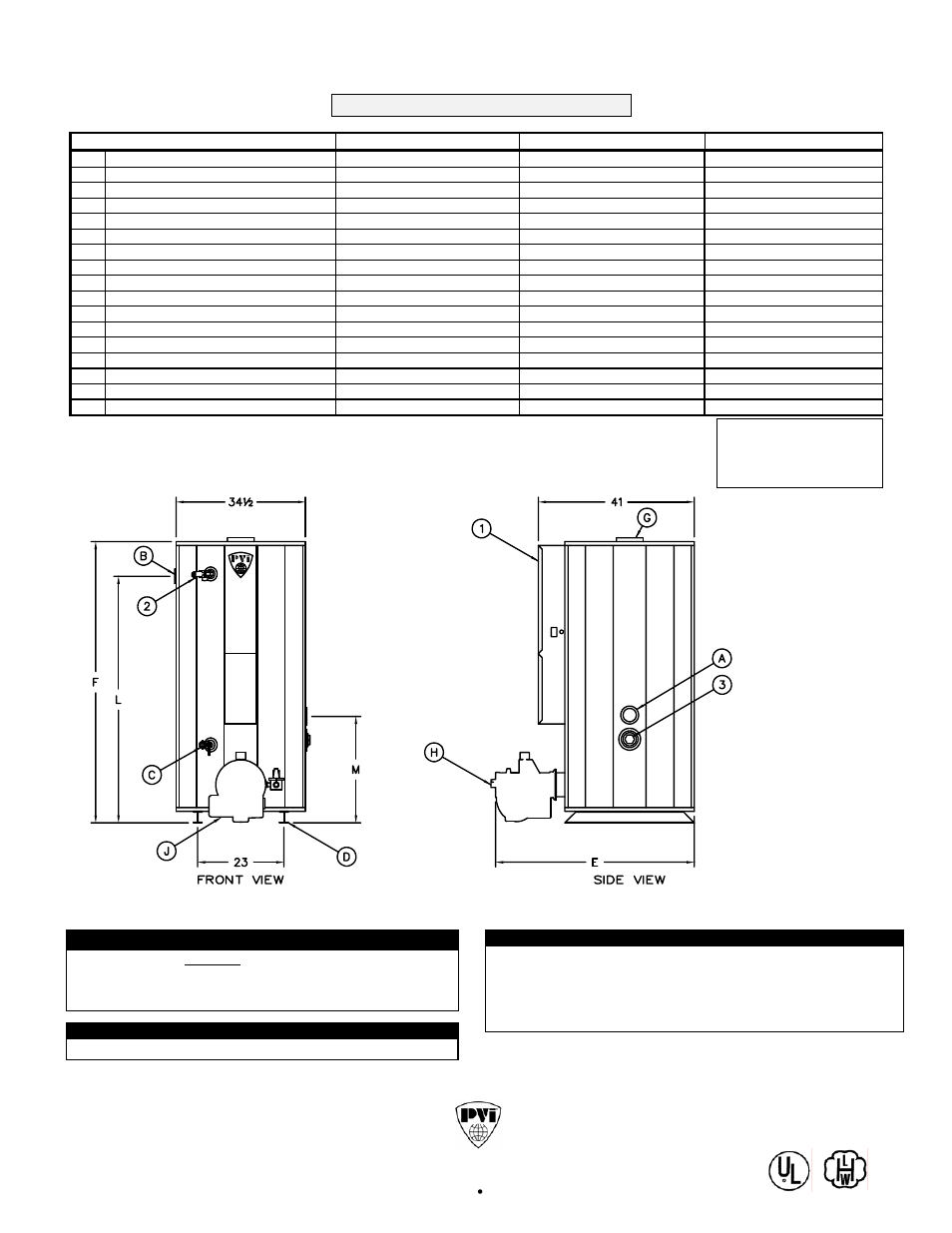 PVI Industries 27 P 125A-MXS User Manual | 1 page