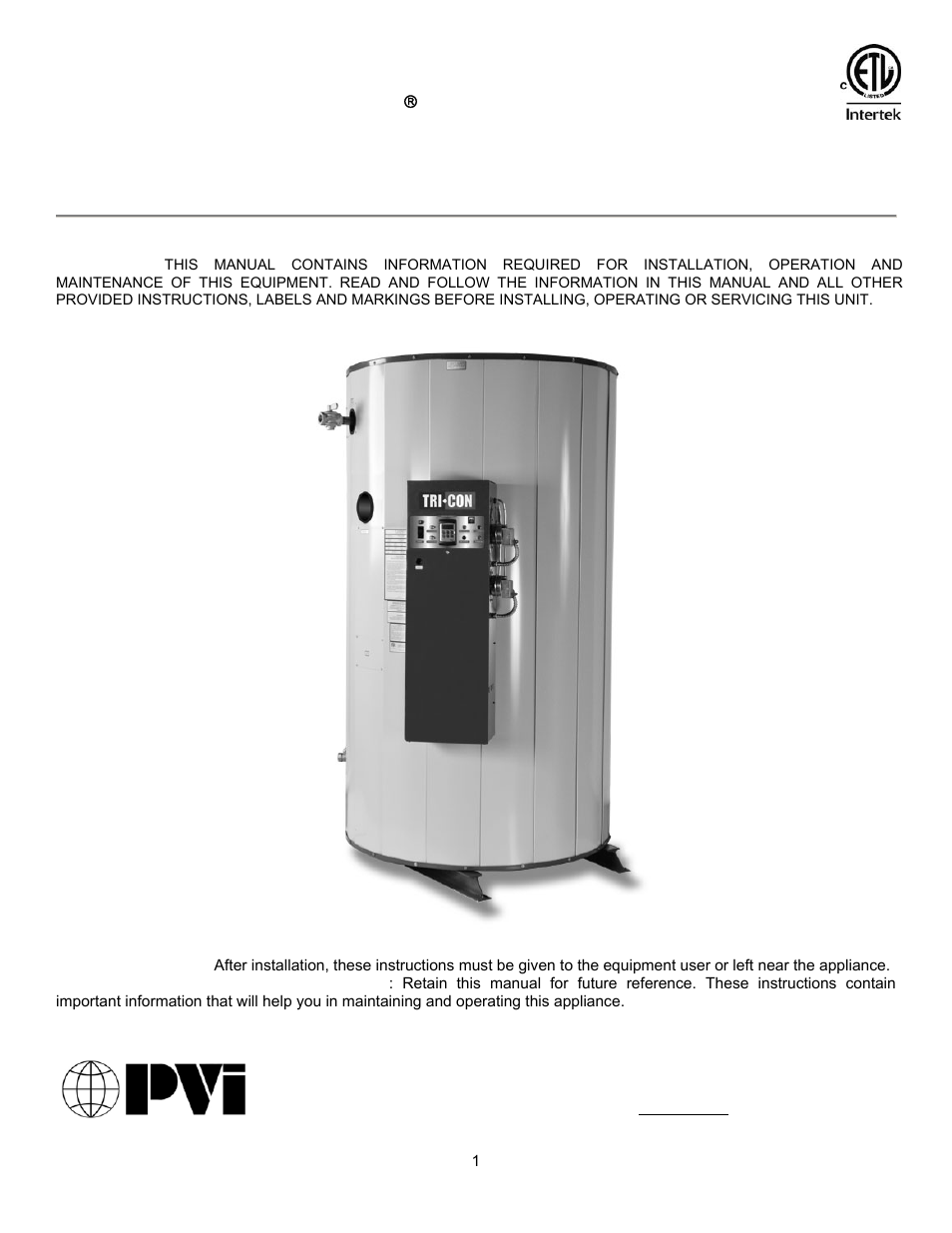 PVI Industries PV500-45C User Manual | 42 pages