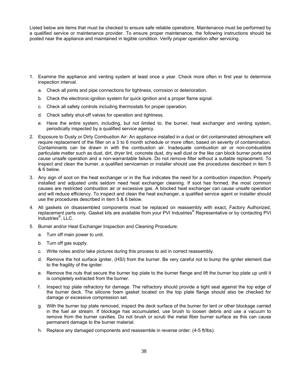 PVI Industries PV500-45C User Manual | Page 38 / 42