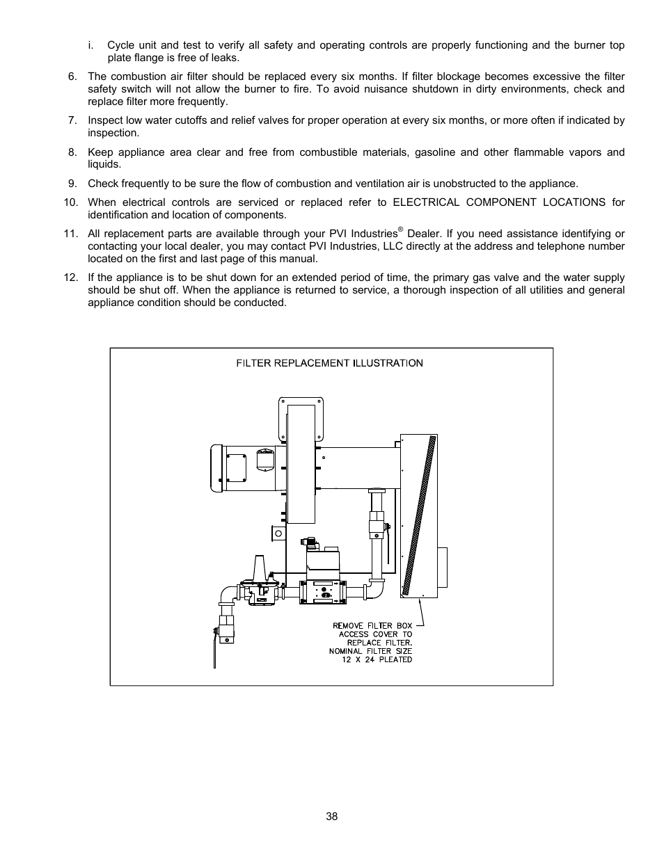 PVI Industries PV500-47C User Manual | Page 38 / 40