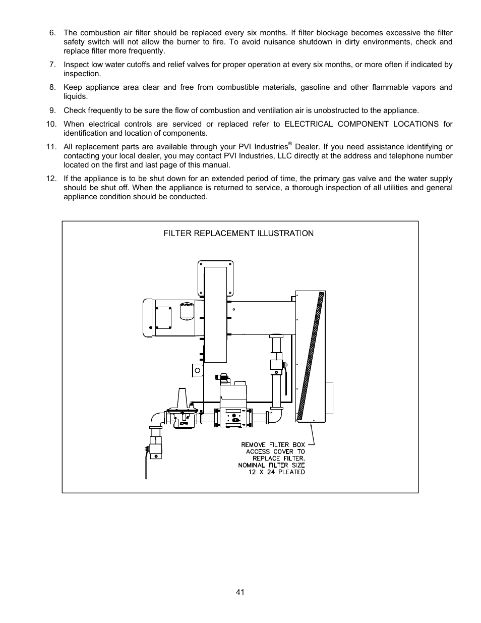 PVI Industries 180 User Manual | Page 41 / 44