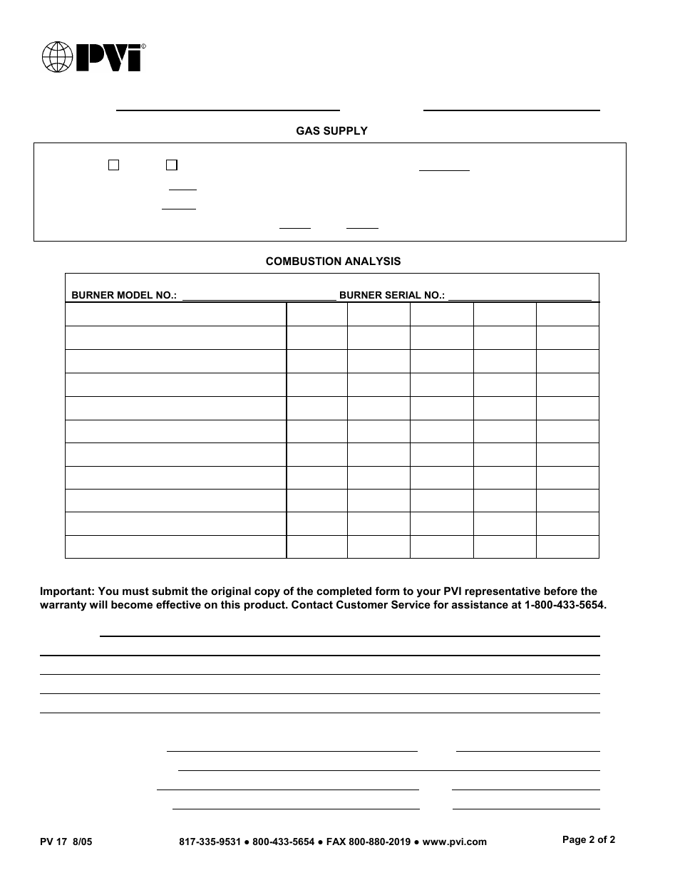 PVI Industries PV 17-A User Manual | Page 3 / 3