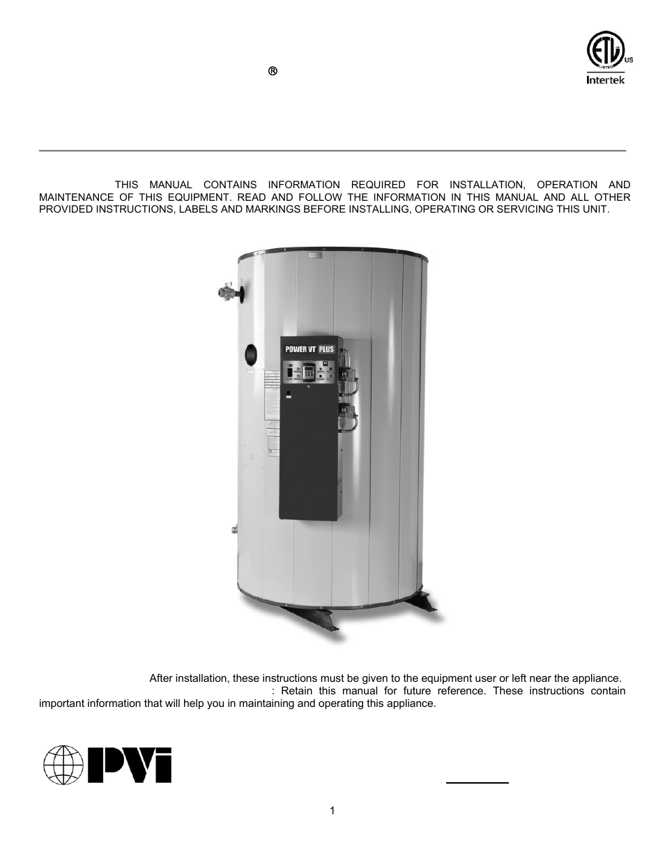 PVI Industries PV500-44U User Manual | 42 pages