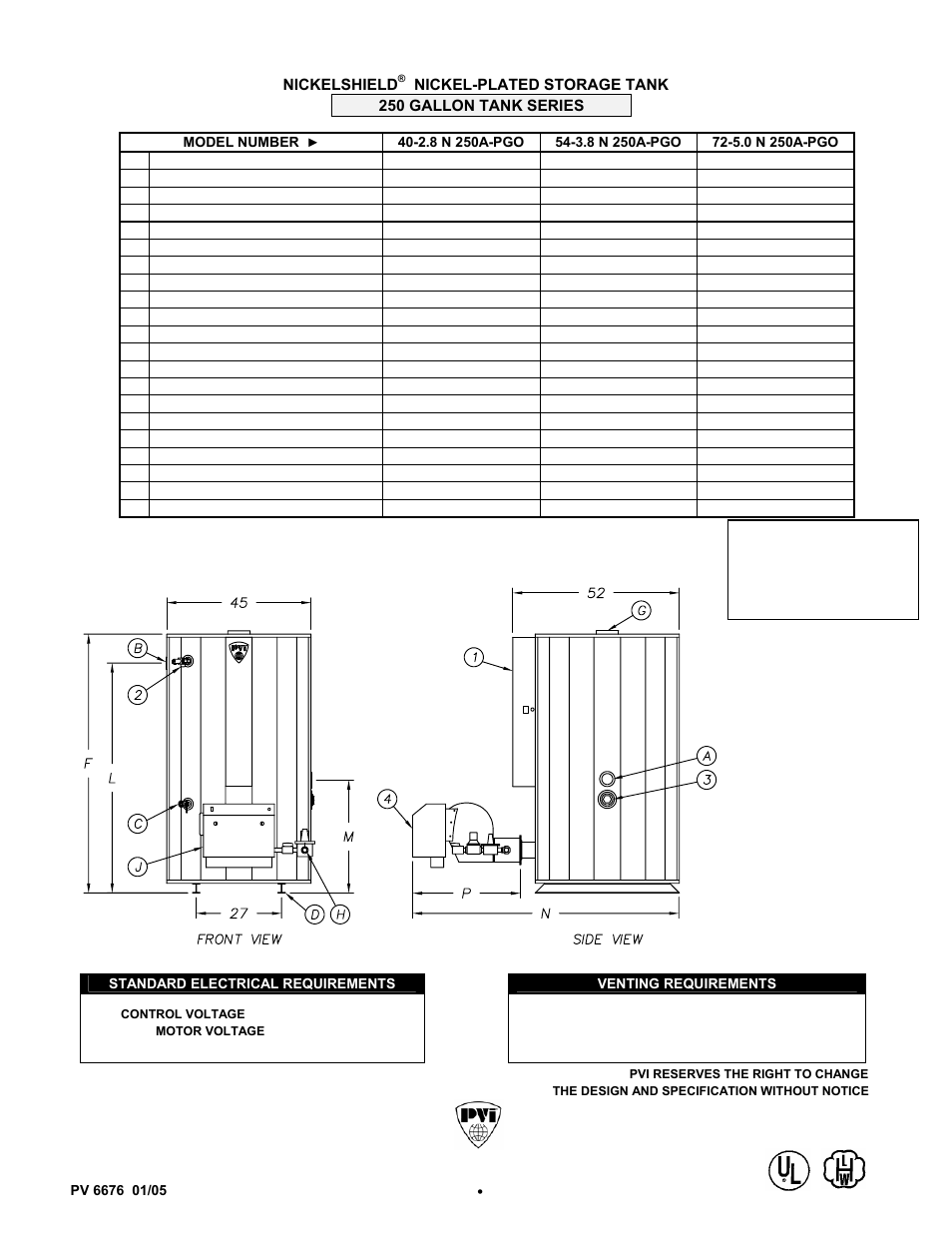 PVI Industries Tank Series User Manual | 1 page