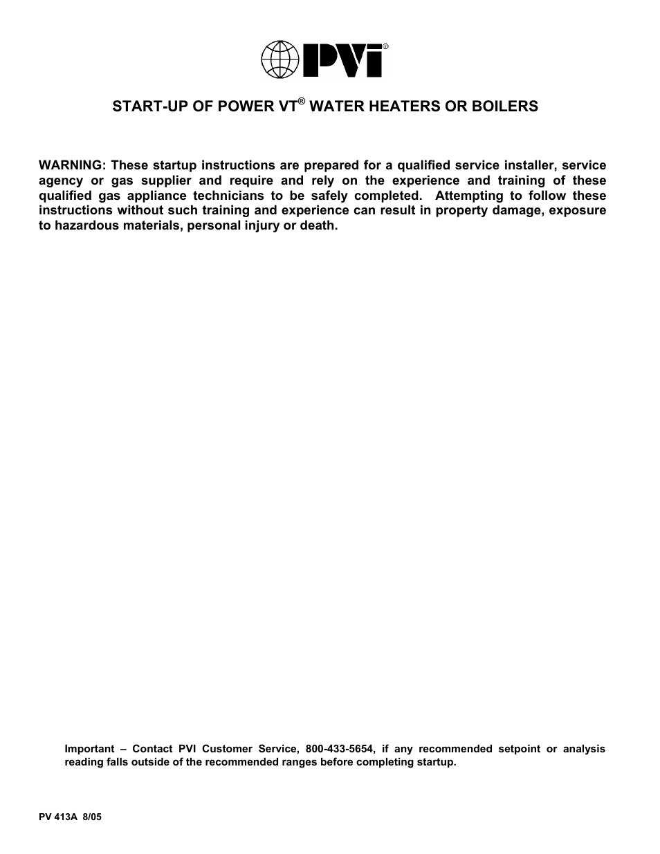 PVI Industries PV 413A User Manual | 3 pages