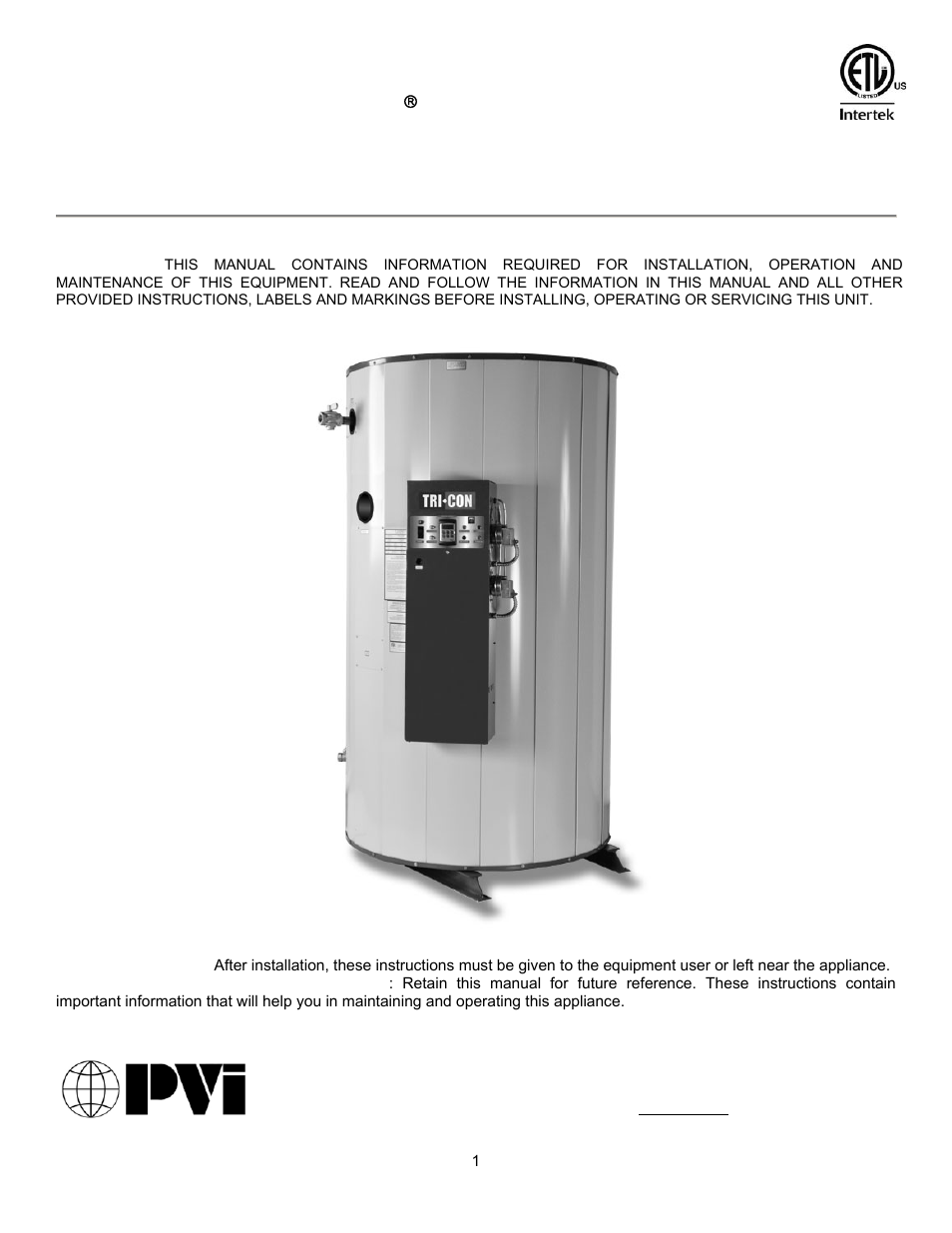 PVI Industries PV500-45U User Manual | 42 pages