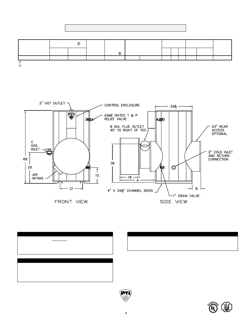 PVI Industries 1000 P 175A-TPL User Manual | 1 page