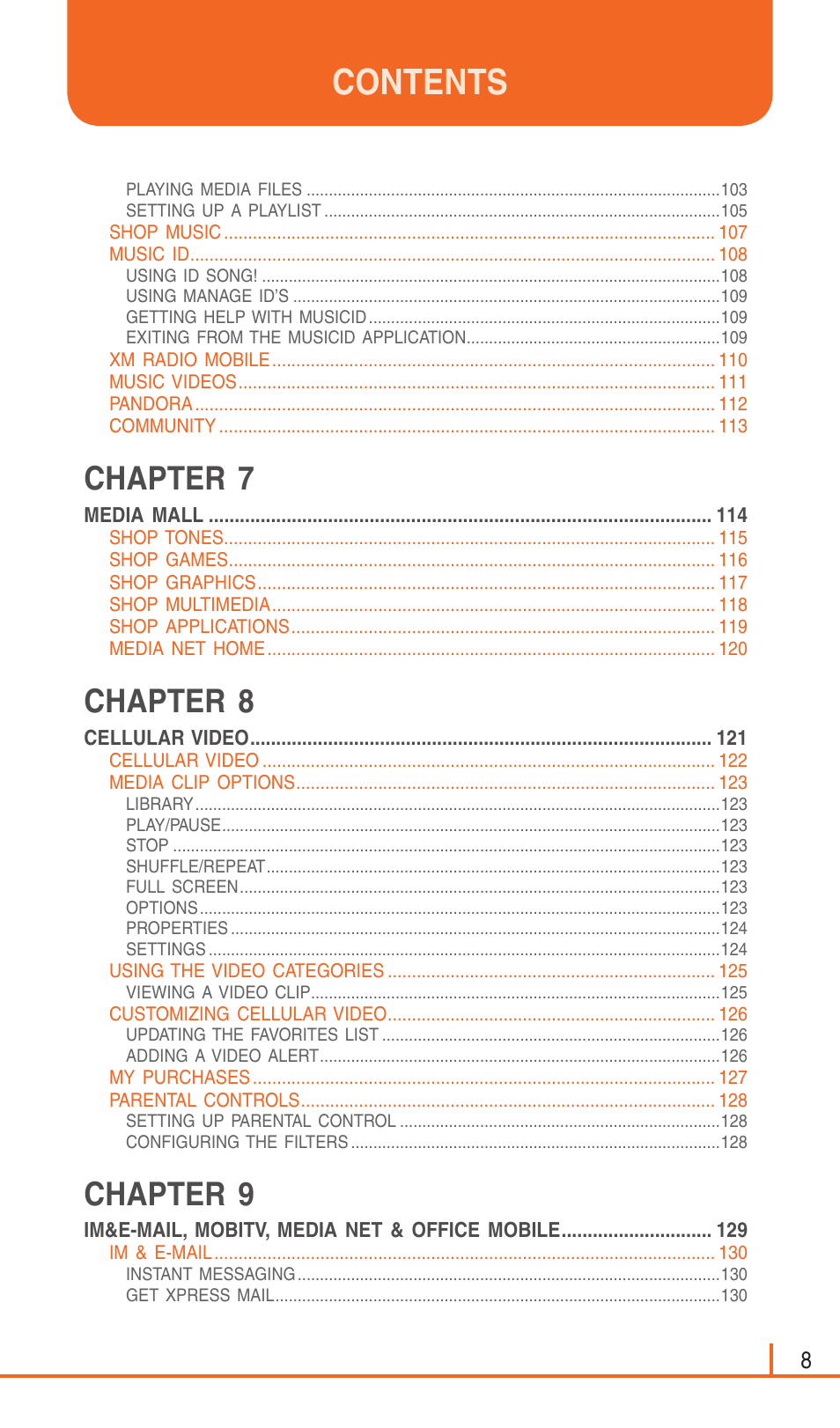 Pantech Matrix Pro User Manual | Page 10 / 261