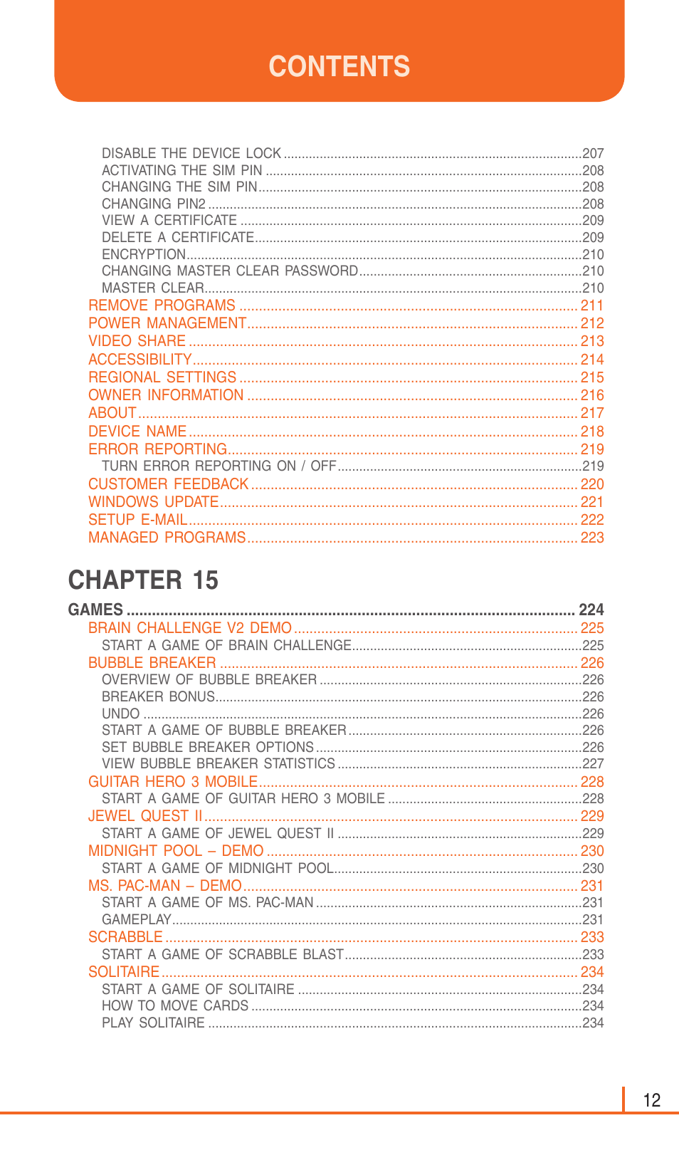 Pantech Matrix Pro User Manual | Page 14 / 261